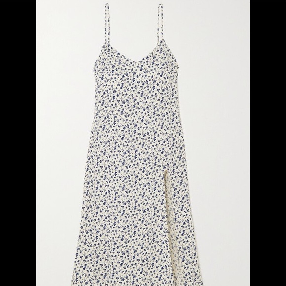 REFORMATION Crimini Floral-Print Crepe Midi Dress - Picture 3 of 8